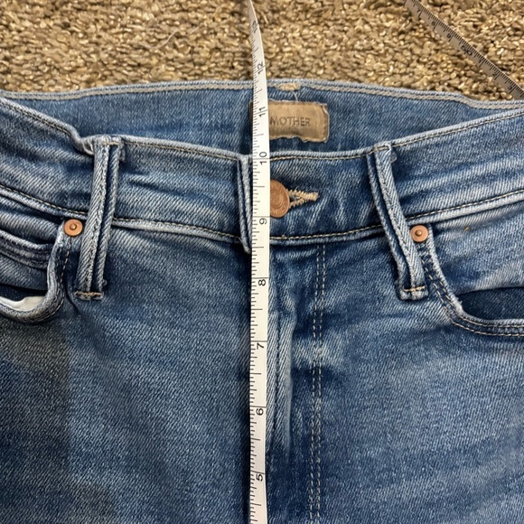 Mother Dazzler Mid-Rise Ankle-Fray Jeans Riding the Cliffside Jeans Size 25 - Picture 7 of 11